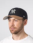 Бейсболка 47 BRAND арт. B-CAMPC17GWS-BK New York Yankees MLB (черный / бежевый)